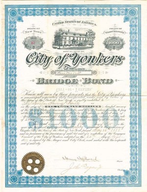 City of Yonkers - $1,000 Bond